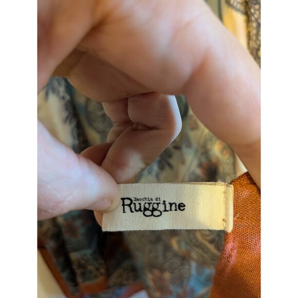 Macchia Di Ruggine viscose kimono cardigan one size rug printed - Picture 6 of 6